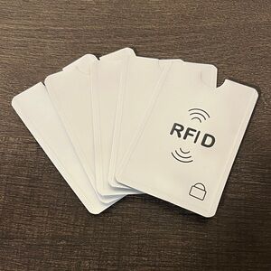 RFID Blocking Card Sleeves set of 5